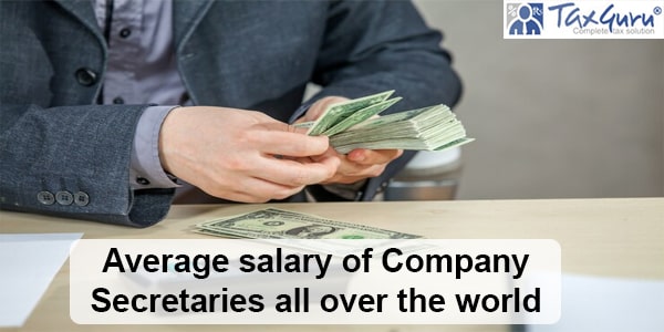 average salary of company secretaries