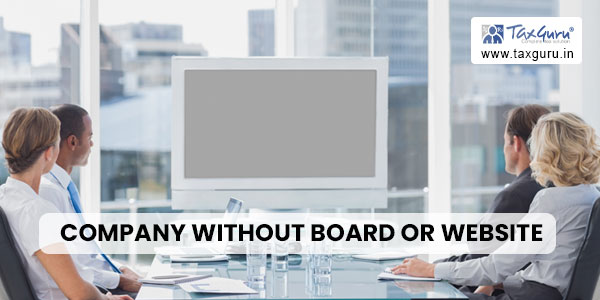 Penalty Imposed for Company Without Board or Website (Section 12(1) Violation)