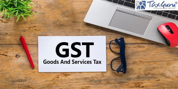 GST (Goods And Services Tax) with laptop