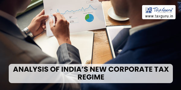 Analysis of India's New Corporate Tax Regime