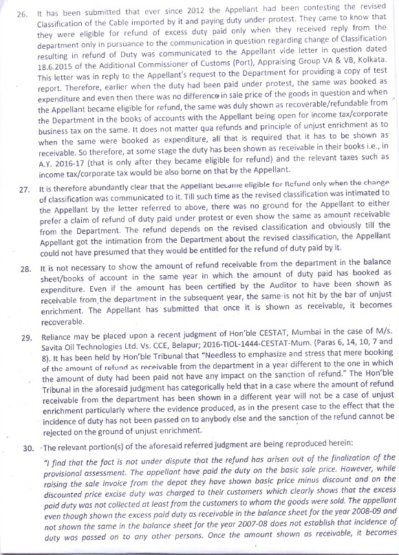 appellant had been contesting the revised classification