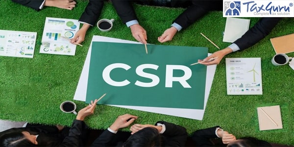 CSR symbol on green grass table