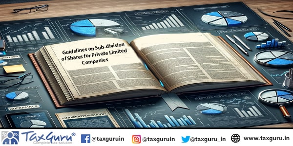 Guidelines on Sub-division of Shares for Private Limited Companies