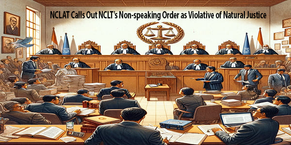 NCLAT Calls Out NCLT's Non-speaking Order as Violative of Natural Justice