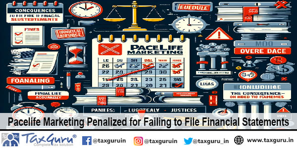 Pacelife Marketing Penalized for Failing to File Financial Statements