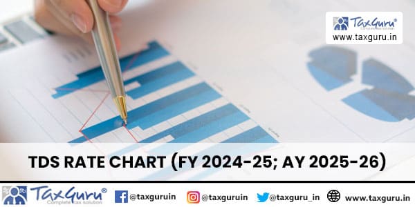 TDS Rate Chart (FY 2024-25; AY 2025-26)