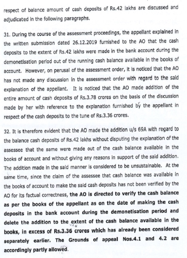 accepted the explanation of the assessee and directed the AO