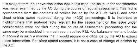 reopening of the assessment