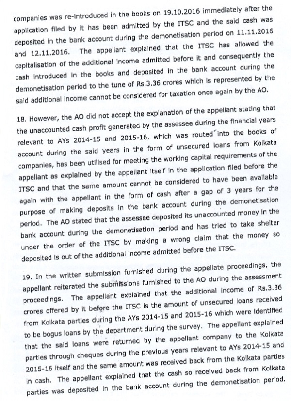 the assessee with regard to source