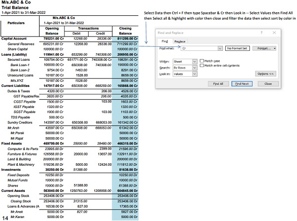 Exported Tally in Excel Format