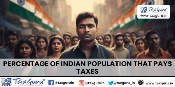 Percentage of Indian population that pays taxes
