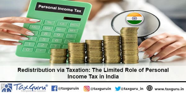 Redistribution via Taxation The Limited Role of Personal Income Tax in India
