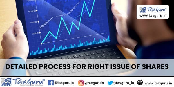 Detailed Process for Right Issue of Shares