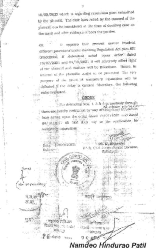 the order was passed by Civil Judge on 19.09.2022 images 2