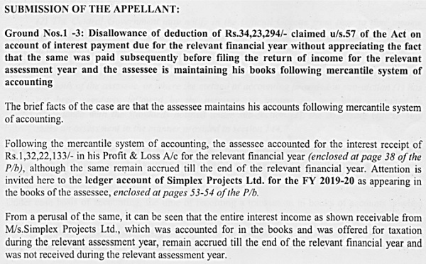 the orders of Revenue Authorities has filed a detailed written