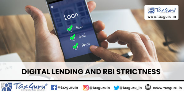 Digital Lending and RBI Strictness