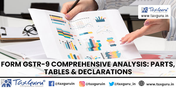 FORM GSTR-9 comprehensive Analysis: Parts, Tables & Declarations