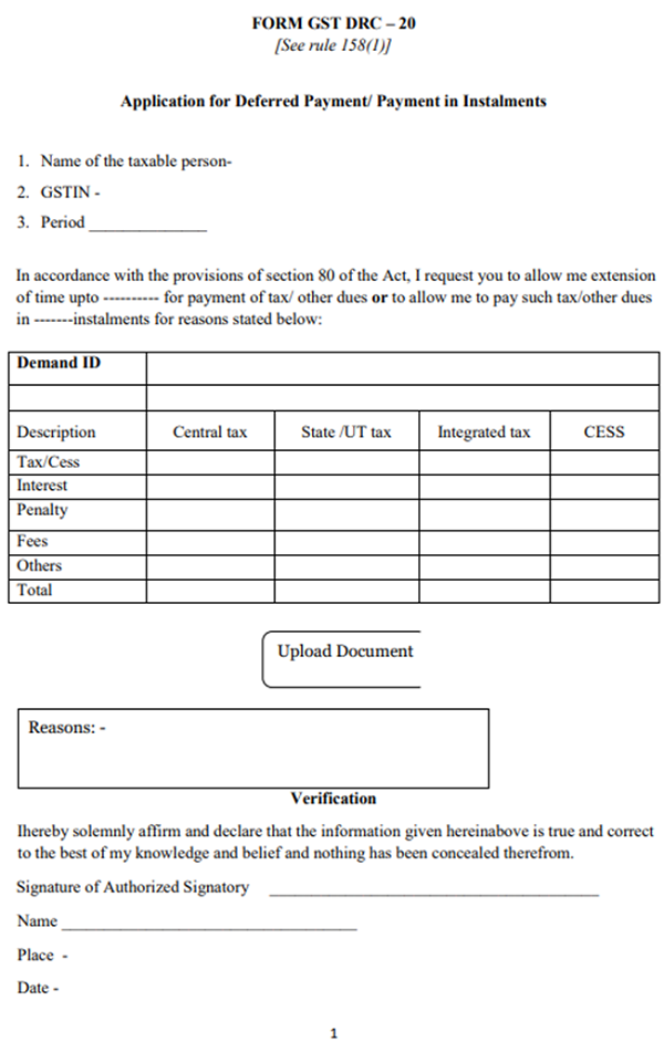 From GST DRC-20