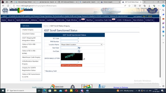 Generation of IGST Scroll