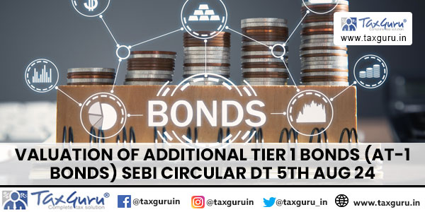 Valuation of Additional Tier 1 Bonds (AT-1 Bonds) SEBI circular dt 5th Aug 24