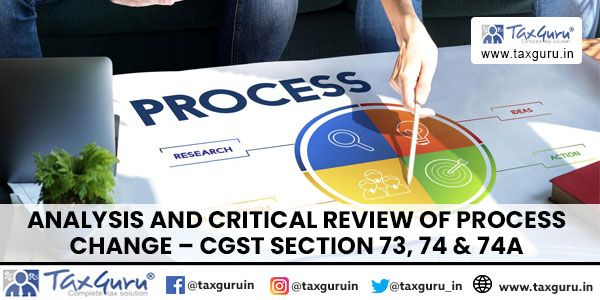 Analysis and Critical Review of Process Change - CGST Section 73, 74 & 74A