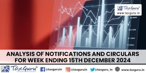 Analysis of Notifications and Circulars for Week ending 15th December 2024