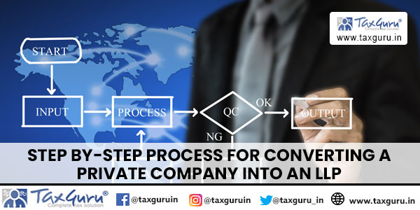 Step by-step process for converting a private company into an LLP