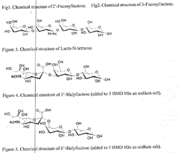 Chemical structure of 3-Fucosyllactose.