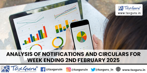 Analysis of Notifications and Circulars for Week ending 2nd February 2025