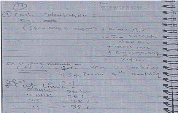 calculation of agreement value and cash component