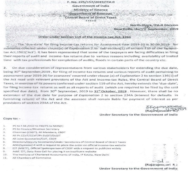 notification of the CBDT is reproduced