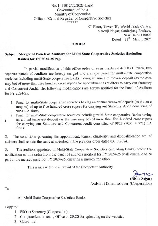 Multi-State Co-op Audit Panels Merged for FY 2024-25