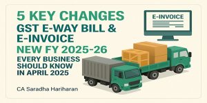 5 key changes in GST E-Way Bill & E-invoice for new FY 2025-26
