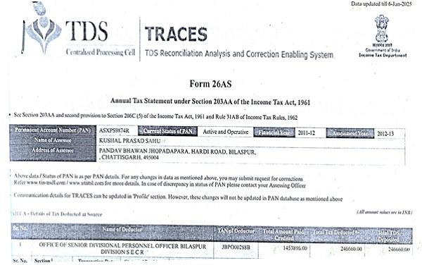 Anuual tax statement under section 203AA of the Income Tax Act 1961