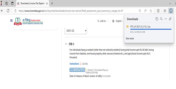 Download the Install the excel utility in your System