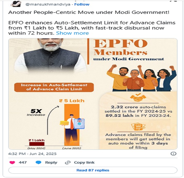 EPFO achieved a significant milestone