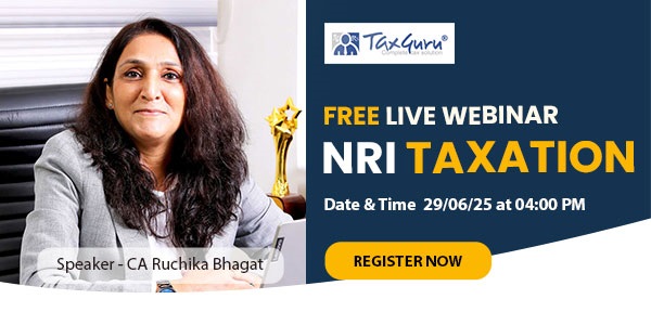 Free Professional Webinar: Deep Dive into NRI Taxation