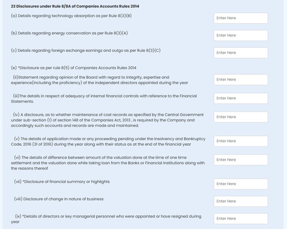 Disclosure under Rule