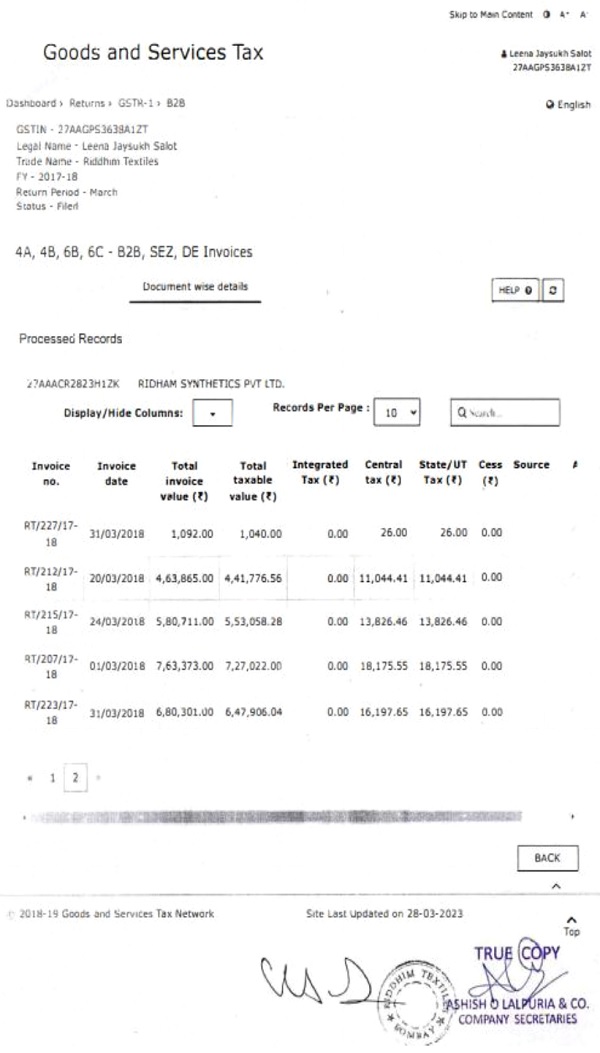 Goods and Services Tax