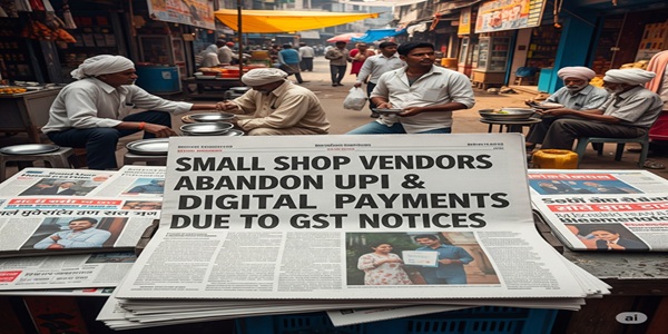 Small Shop Vendors Abandon UPI & Digital Payments due to GST Notices