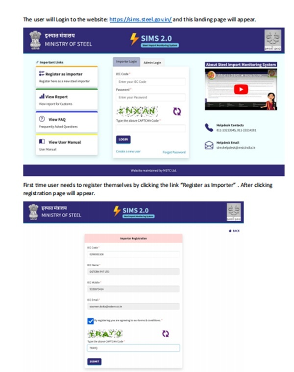 The user will Login to the website Process