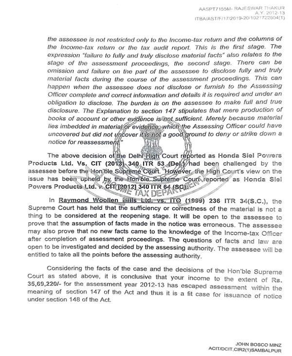 the assessee is not restricted only to the income-tax