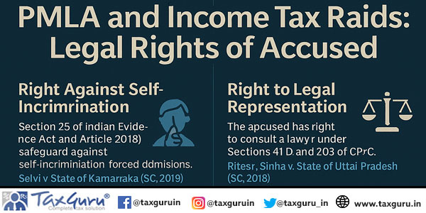PMLA and Income Tax Raids Legal Rights of Accused