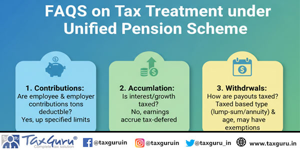 FAQs on Tax Treatment under Unified Pension Scheme