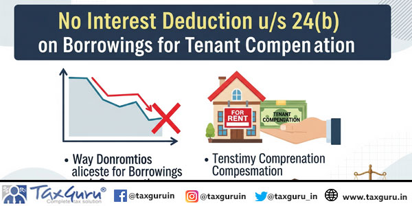No Interest Deduction u/s 24(b) on Borrowings for Tenant Compensation