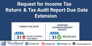 Request for Income Tax Return & Tax Audit Report Due Date Extension