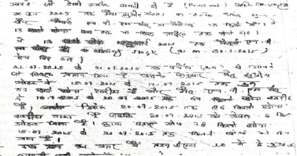 survey as observed from the statement of appellant