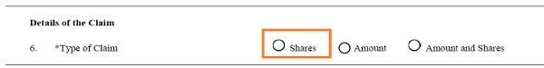 Details of the claim