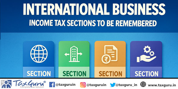 International Business- Income Tax Sections to be remembered