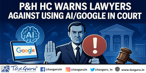 P&H HC Warns Lawyers Against Using AI/Google in Court